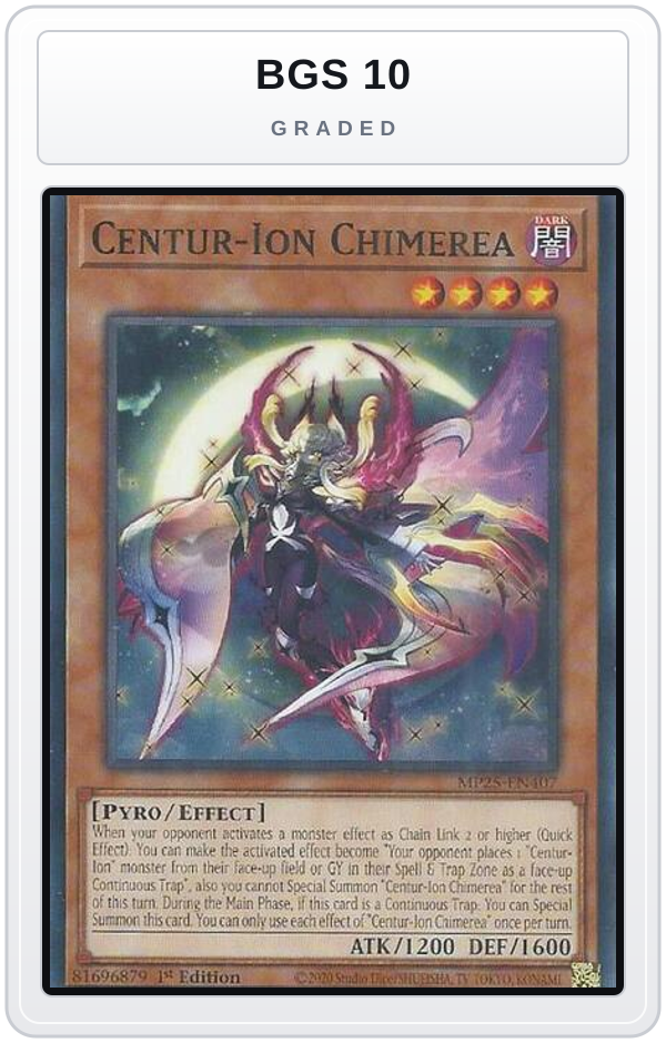 Graded - Centur-Ion Chimerea — BGS 10 graded overlay