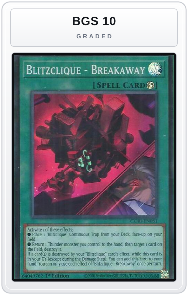 Graded - Blitzclique - Breakaway — BGS 10 graded overlay