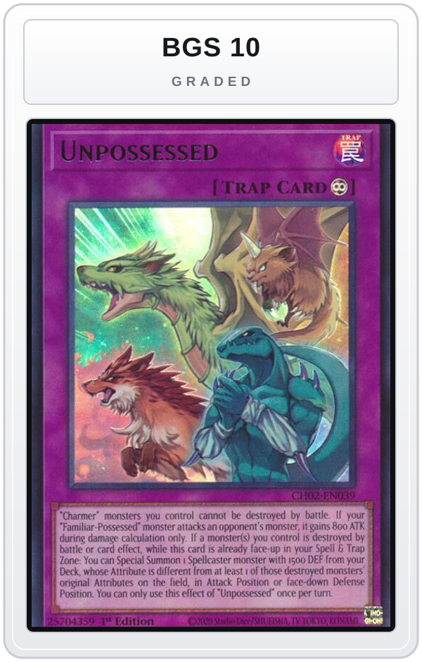 Graded - Unpossessed — BGS 10 graded overlay