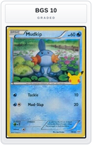 Graded - Mudkip - 19/25 — BGS 10 graded overlay