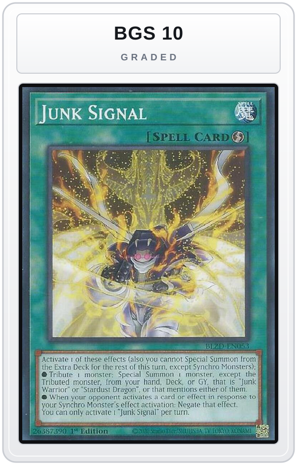 Graded - Junk Signal — BGS 10 graded overlay