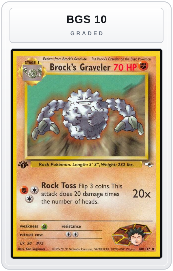 Graded - Brock's Graveler — BGS 10 graded overlay