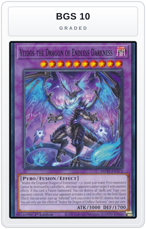 Graded - Veidos the Dragon of Endless Darkness — BGS 10 graded overlay