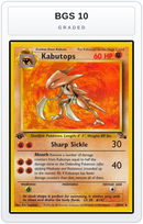 Graded - Kabutops (24) — BGS 10 graded overlay