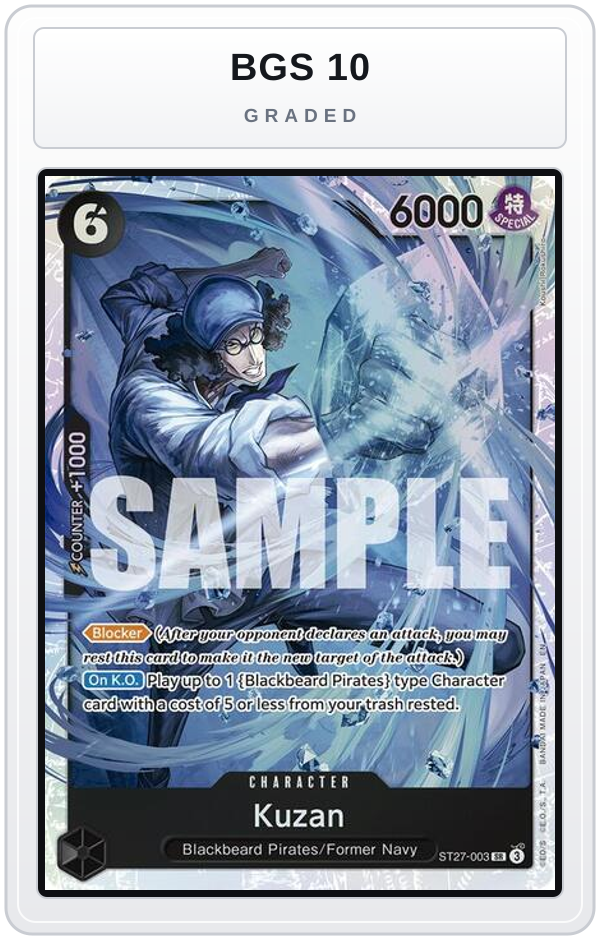 Graded - Kuzan — BGS 10 graded overlay