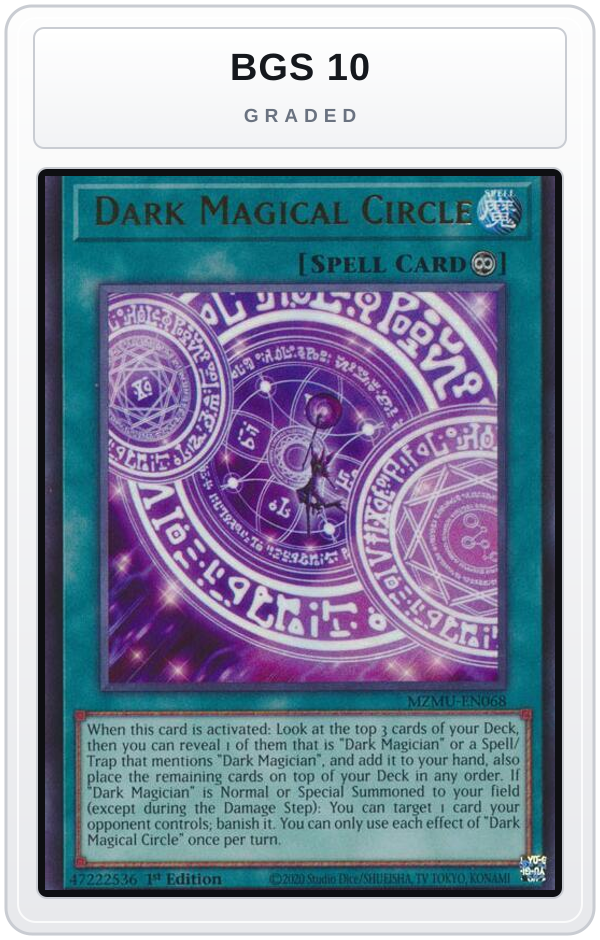 Graded - Dark Magical Circle — BGS 10 graded overlay