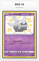 Graded - Galarian Corsola — BGS 10 graded overlay
