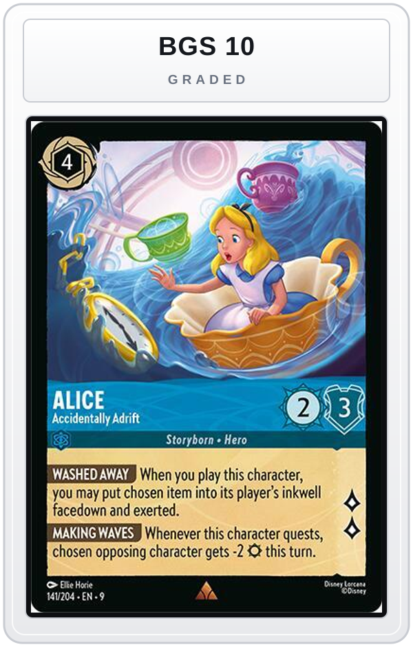 Graded - Alice - Accidentally Adrift — BGS 10 graded overlay