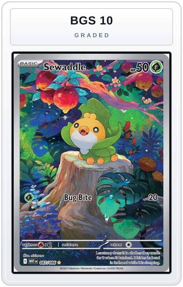 Graded - Sewaddle - 087/086 — BGS 10 graded overlay