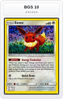Graded - Eevee - 11/12 — BGS 10 graded overlay