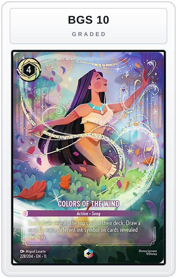 Graded - Colors of the Wind (Enchanted) — BGS 10 graded overlay