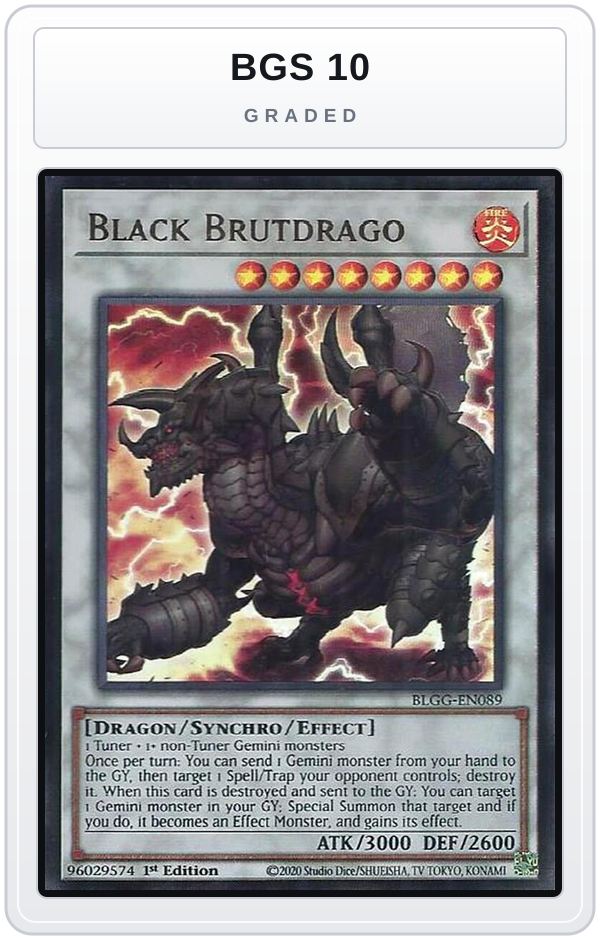 Graded - Black Brutdrago — BGS 10 graded overlay