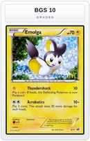 Graded - Emolga - 6/12 — BGS 10 graded overlay