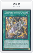 Graded - Archfiend's Usurpation — BGS 10 graded overlay