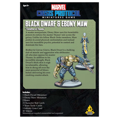Marvel: Crisis Protocol: Black Dwarf & Ebony Maw - Character Pack