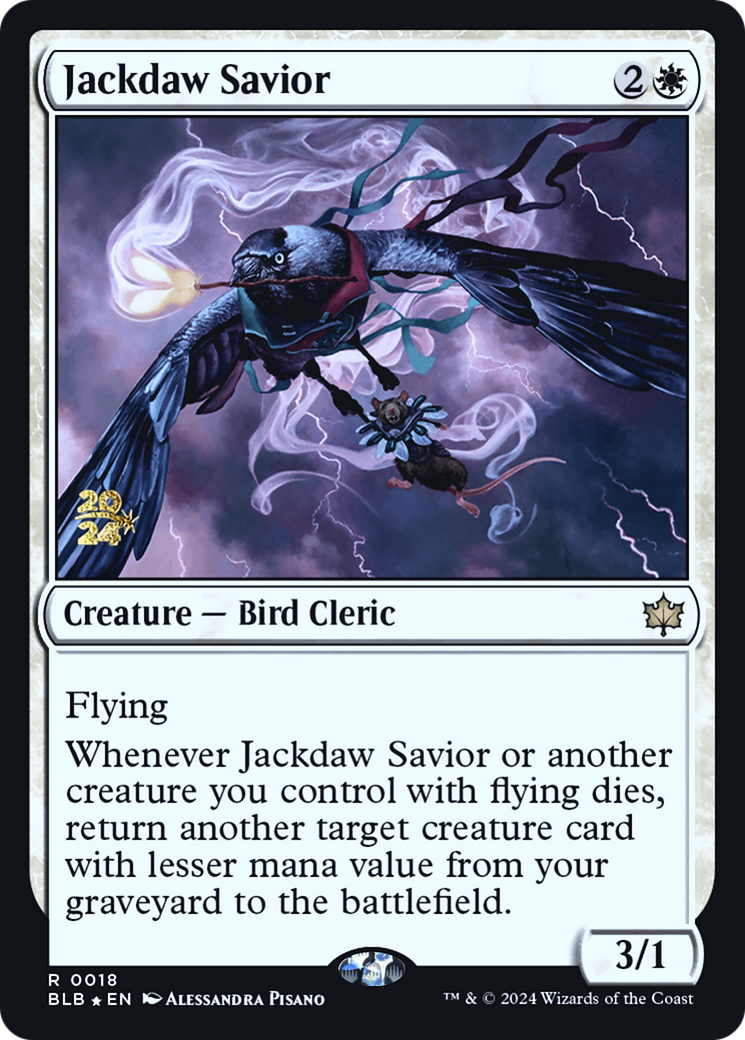 Jackdaw Savior [Bloomburrow Prerelease Promos]