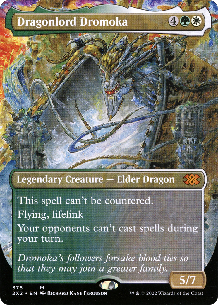 Dragonlord Dromoka (Borderless Alternate Art) [Double Masters 2022]