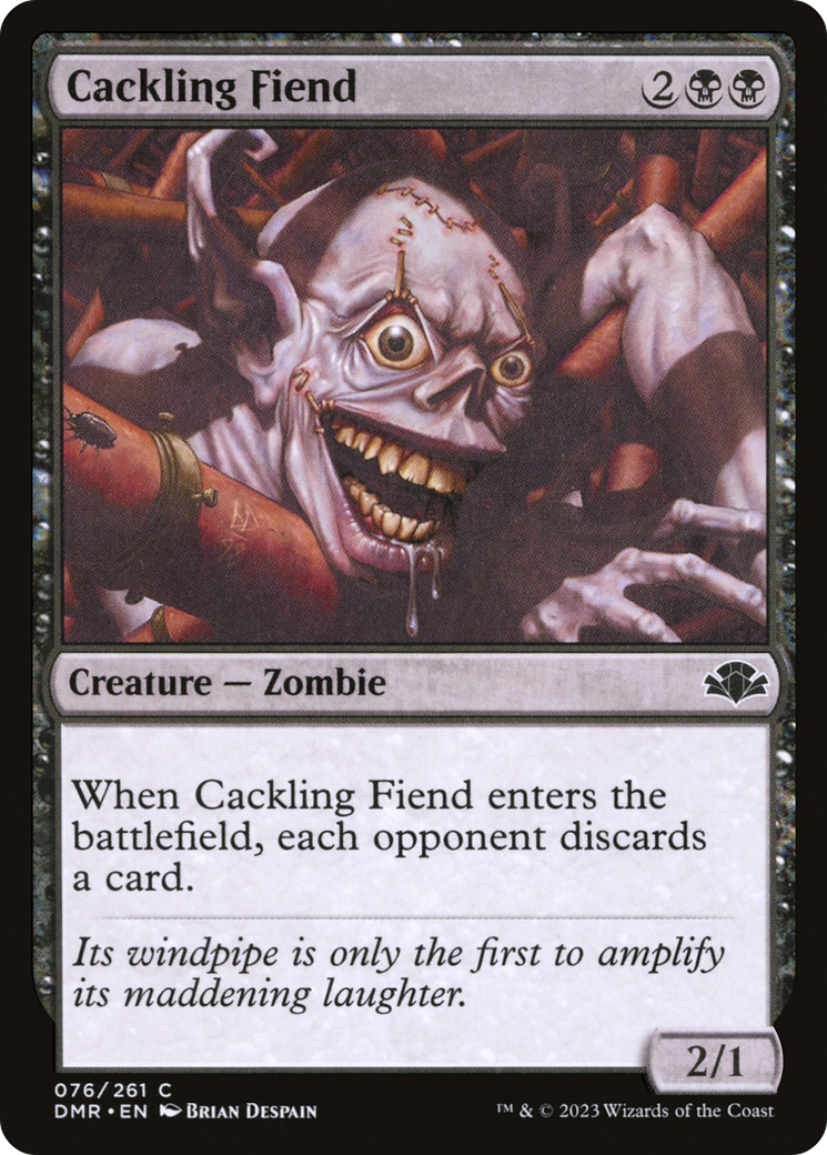 Cackling Fiend [Dominaria Remastered]