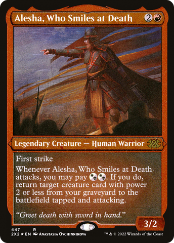 Alesha, Who Smiles at Death (Foil Etched) [Double Masters 2022]