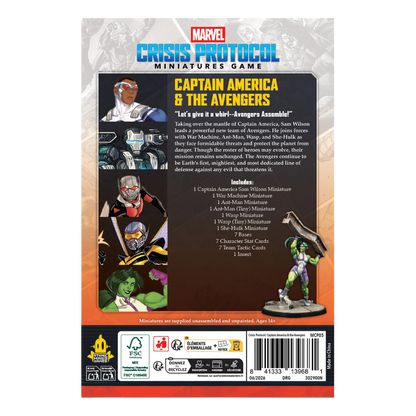 Marvel: Crisis Protocol: Captain America & The Avengers - Character Pack