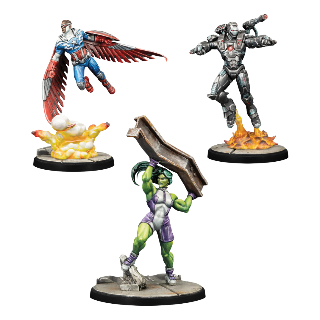 Marvel: Crisis Protocol: Captain America & The Avengers - Character Pack
