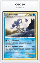 Graded - Poliwrath — CGC 10 graded overlay