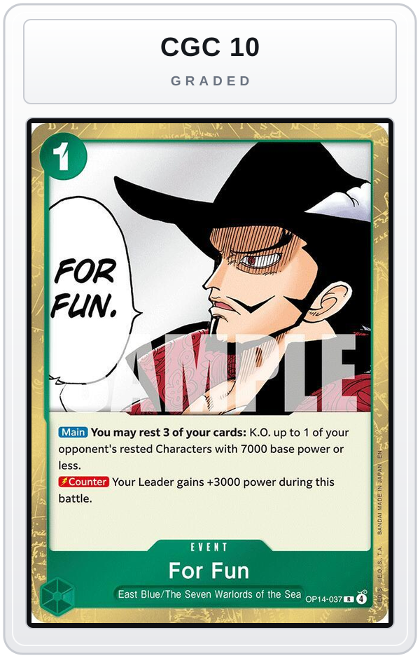 Graded - For Fun — CGC 10 graded overlay