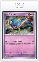 Graded - Zacian - 045/094 — CGC 10 graded overlay