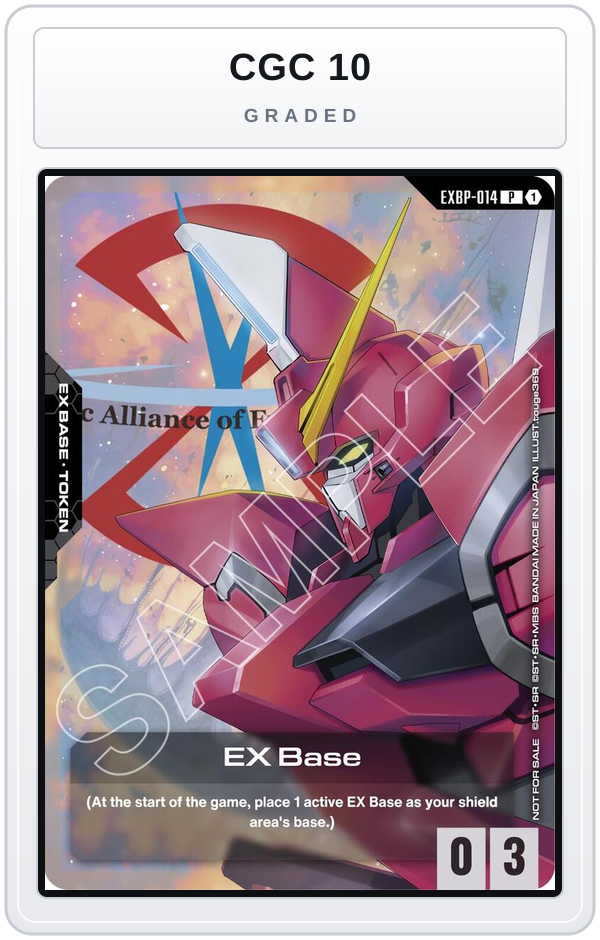 Graded - EX Base (EXBP-014) (Mobile Suit Gundam SEED Destiny) — CGC 10 graded overlay