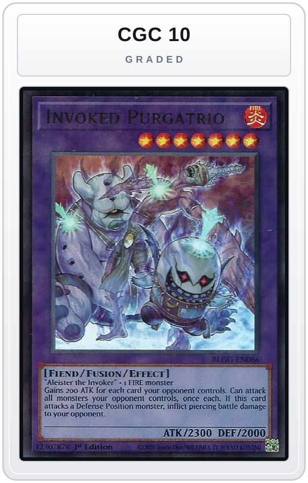 Graded - Invoked Purgatrio — CGC 10 graded overlay