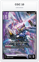 Graded - Destiny Gundam — CGC 10 graded overlay