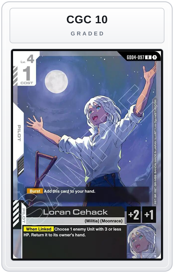 Graded - Loran Cehack — CGC 10 graded overlay