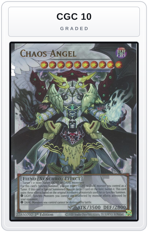 Graded - Chaos Angel — CGC 10 graded overlay
