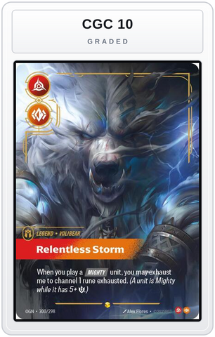 Graded - Volibear - Relentless Storm (Overnumbered) — CGC 10 graded overlay