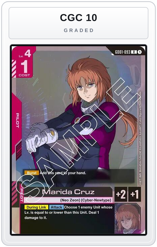 Graded - Marida Cruz — CGC 10 graded overlay