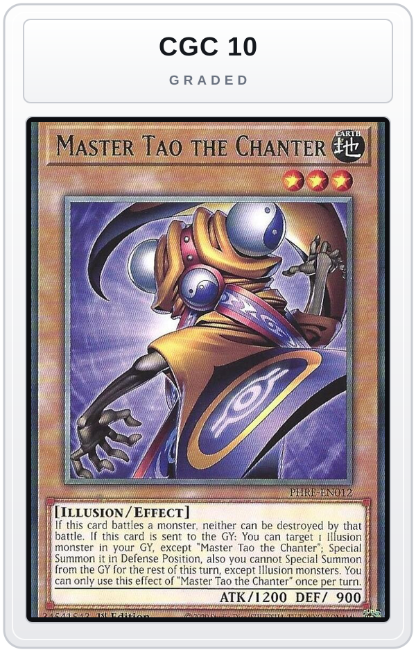 Graded - Master Tao the Chanter — CGC 10 graded overlay