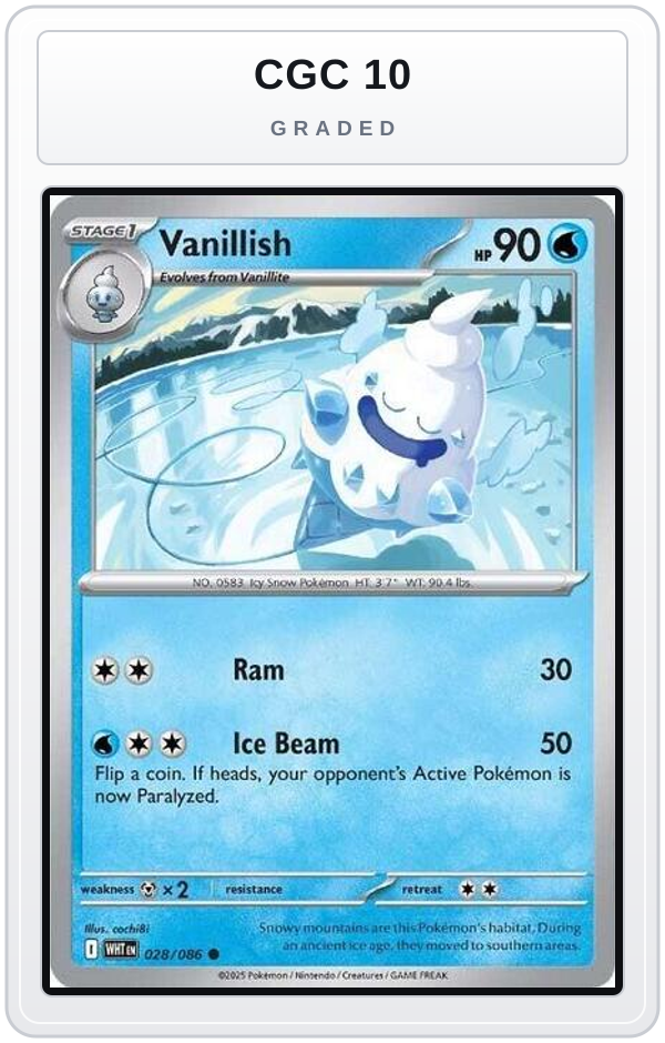 Graded - Vanillish — CGC 10 graded overlay