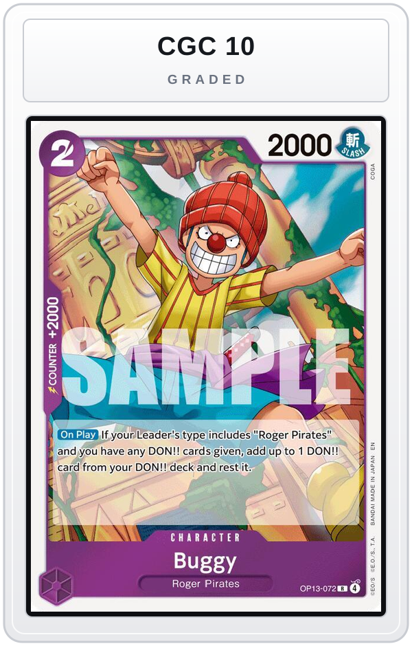Graded - Buggy — CGC 10 graded overlay