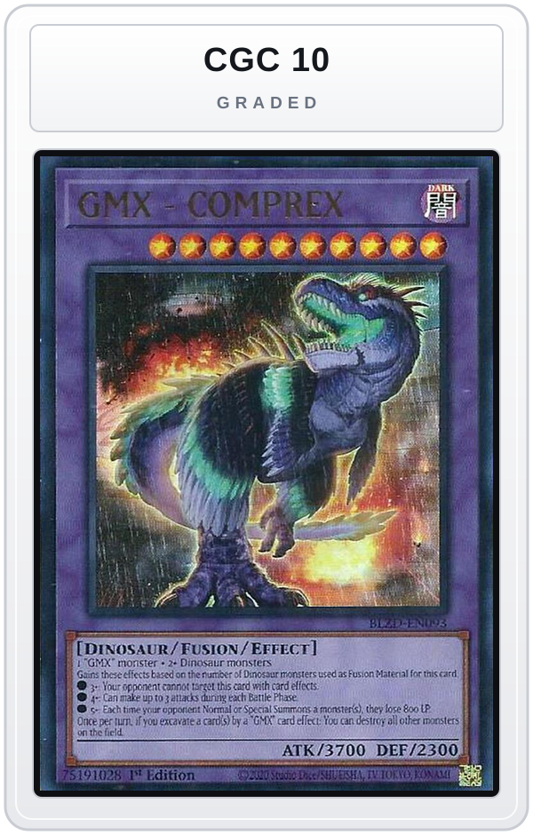 Graded - GMX - COMPREX — CGC 10 graded overlay