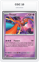 Graded - Deoxys - 032/086 — CGC 10 graded overlay