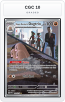 Graded - Team Rocket's Dugtrio - 239/217 — CGC 10 graded overlay