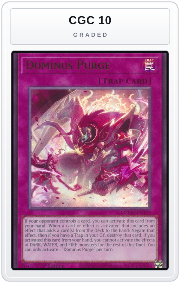 Graded - Dominus Purge — CGC 10 graded overlay