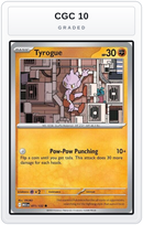 Graded - Tyrogue — CGC 10 graded overlay