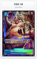 Graded - Marshall.D.Teach (Seven Warlords of the Sea Binder Set) — CGC 10 graded overlay
