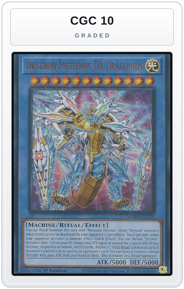 Graded - Drytron Meteonis DA Draconids — CGC 10 graded overlay