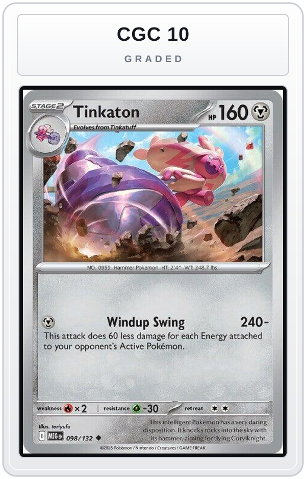 Graded - Tinkaton — CGC 10 graded overlay
