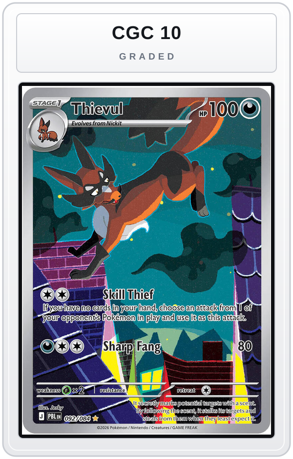 Graded - Thievul - 092/084 — CGC 10 graded overlay