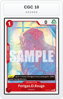 Graded - Portgas.D.Rouge — CGC 10 graded overlay