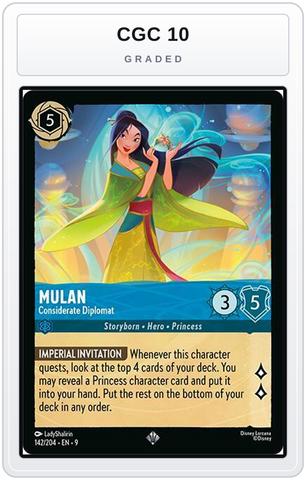Graded - Mulan - Considerate Diplomat — CGC 10 graded overlay