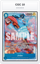 Graded - Jinbe - OP14-049 — CGC 10 graded overlay